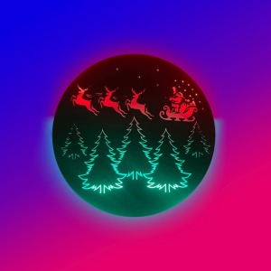 Christmas Decoration Wall Decor Light – Dual Neon Light | Double the Glow for Festive Cheer