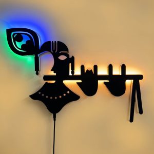 Lord Kanha Ji Modern LED Neon Wall Décor Light for Mandir and Gift items