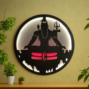 Mahadev Shiv Ji LED Wall Decor Light | India's Divine Collection