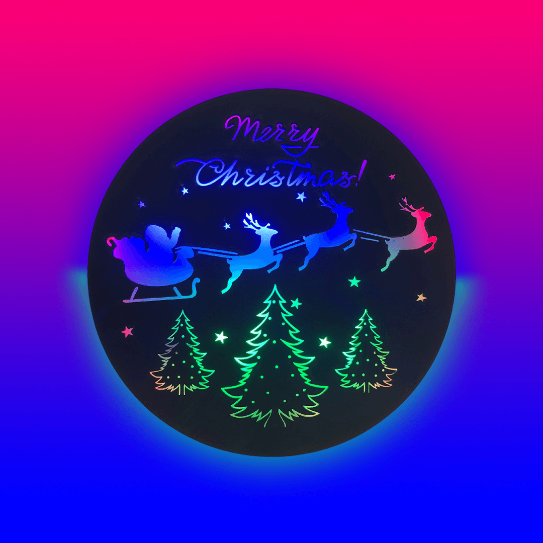 Triple Neon Christmas Wall Decor Light | Festive Holiday Décor for Living Room & Winter Parties Triple Neon Christmas Wall Decor Light | Festive Holiday Décor for Living Room & Winter Parties